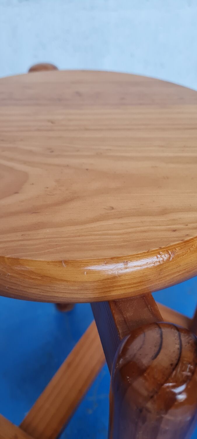 Solid pine stool 1970