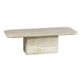 Italian travertine coffee table, 1980