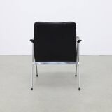 Vintage Lounge Chair in Leatherette and Metal, 1960s