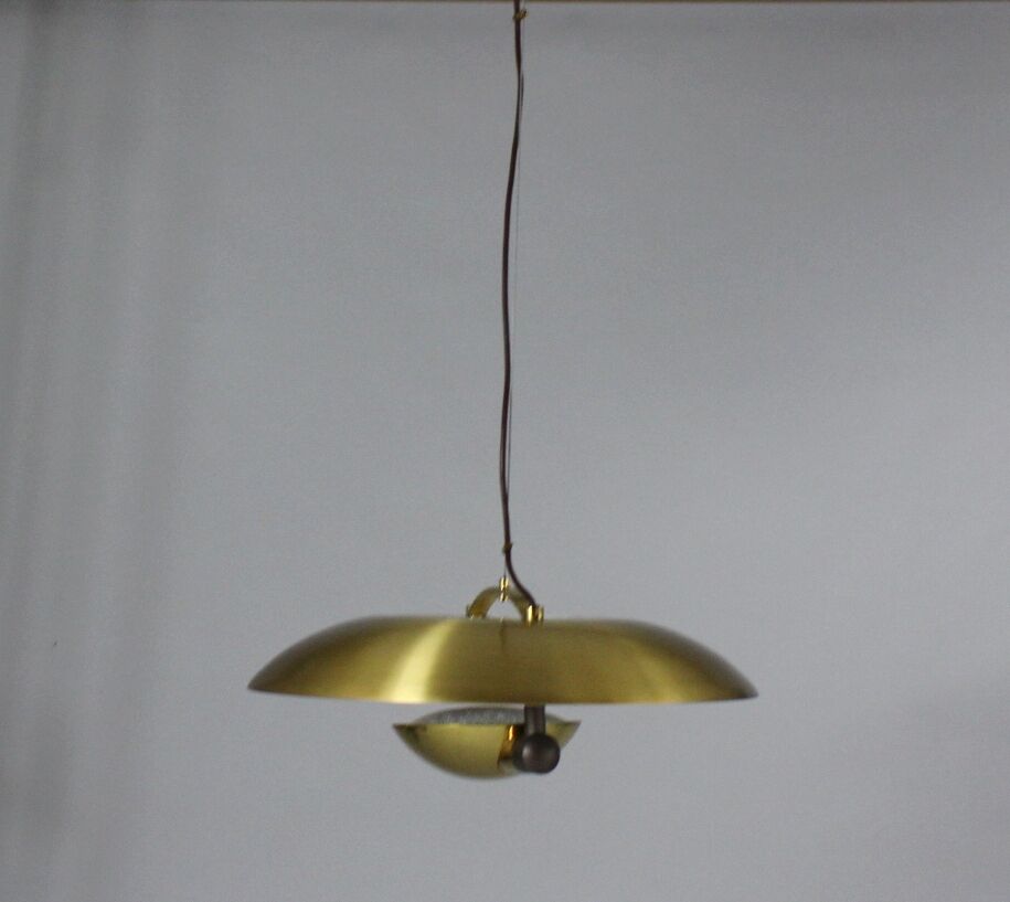 Brass Pendant Lamp from Temde Leuchten, 1970s