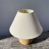 Rattan bedside lamp