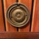 Inlaid chest of drawers with marble top