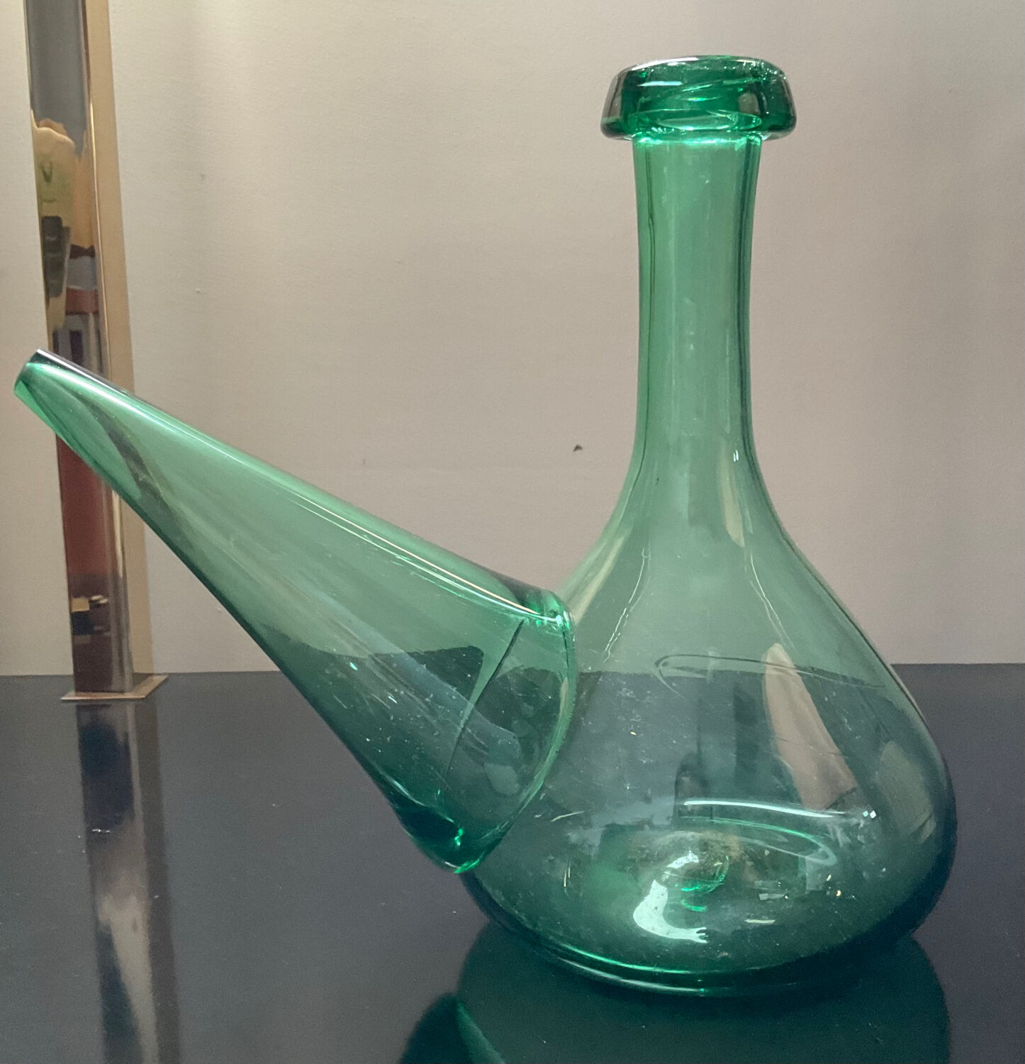 Vintage Porron carafe in glass paste
