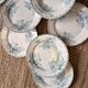 Lot de 10 assiettes vintage “Églantine” – L’Épargne Toulouse