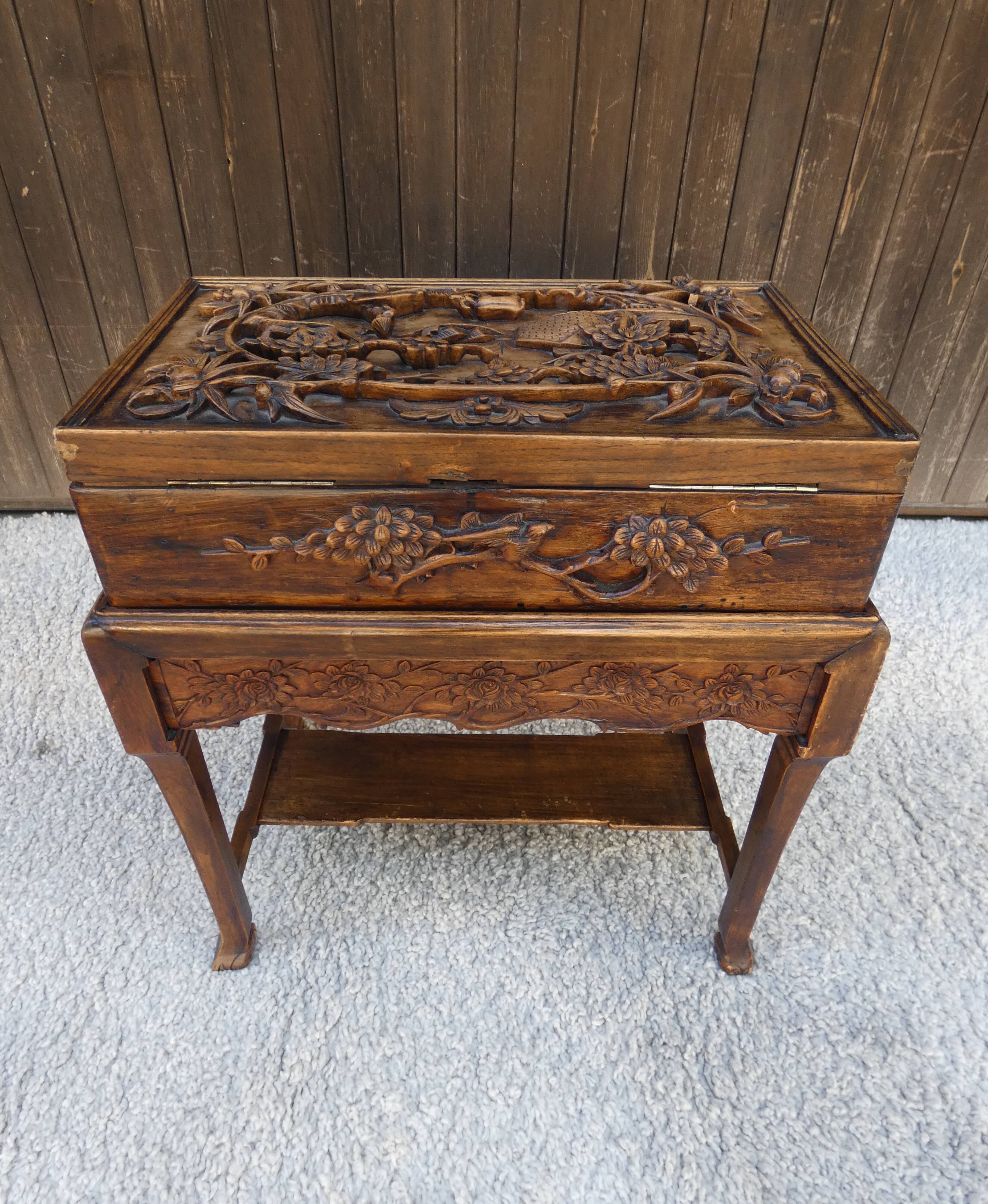 Carved chest from  Indochina 1930