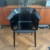 "Papyrus" black armchairs designed by Ronan and Erwan Bouroullec.