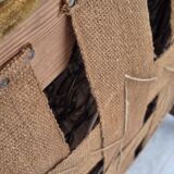 1960s, Danish relax chair, original honey yellow furniture velour.