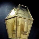 Double Wall lamp cage beveled glass