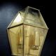 Double applique lampe cage verre biseauté