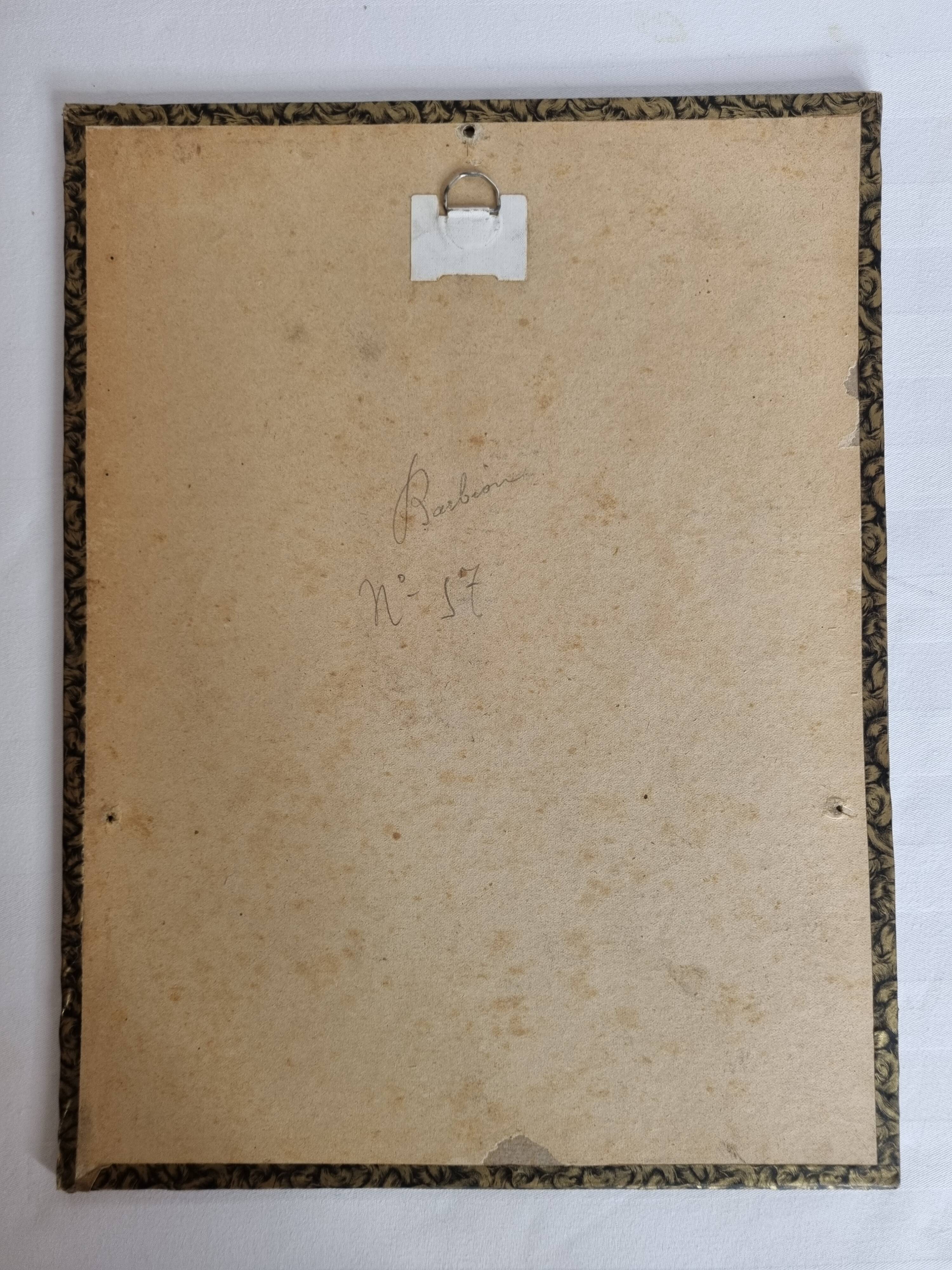 Original engraving of the early nineteenth century, Barbion with red back after Jacques Barraband (1806)