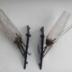 Pair of antique tulip arrow wall sconces