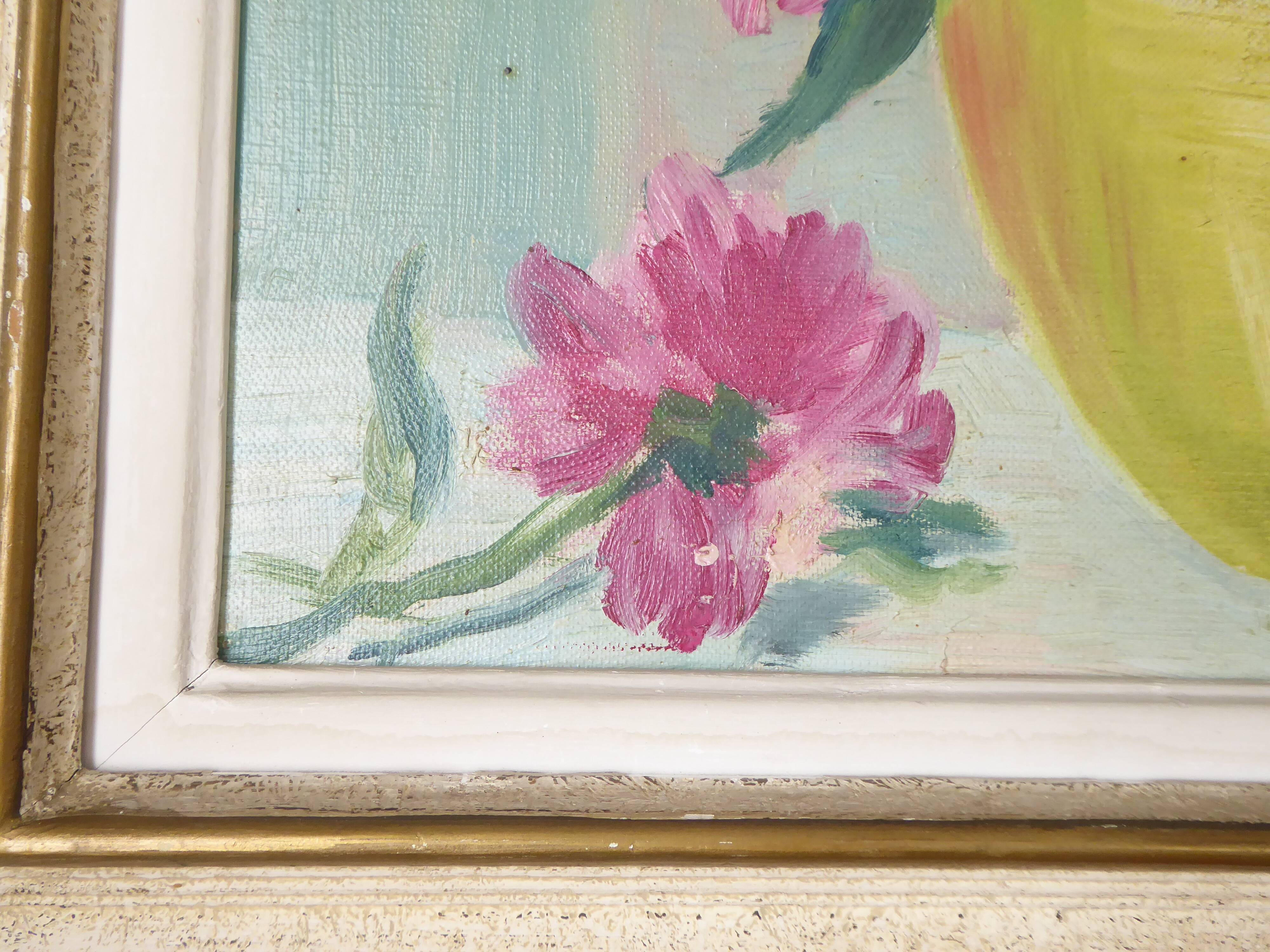 Bouquet de fleurs Huile sur toile