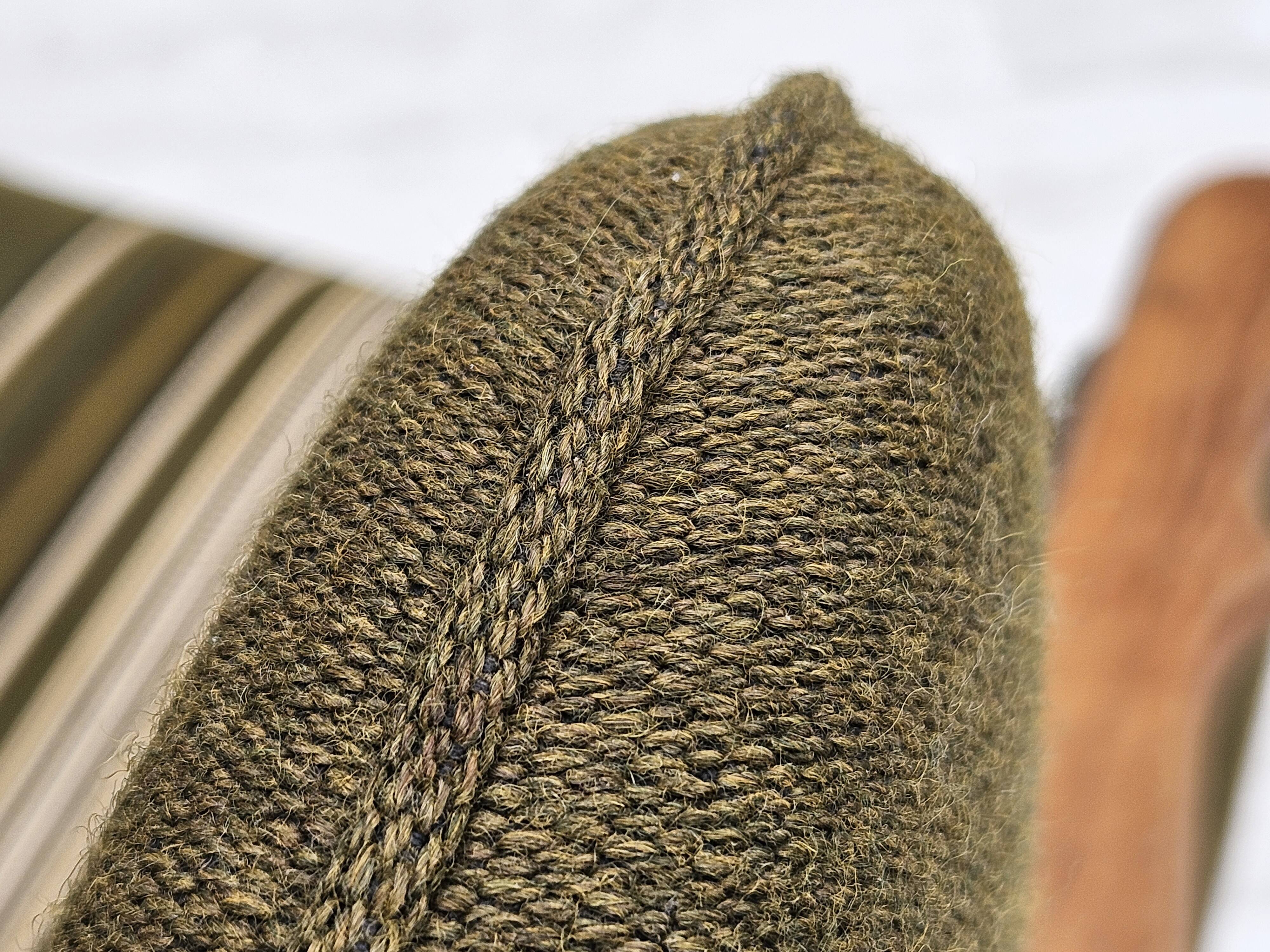 1970s, Danish wingback chair, original upholstery, green furniture wool.