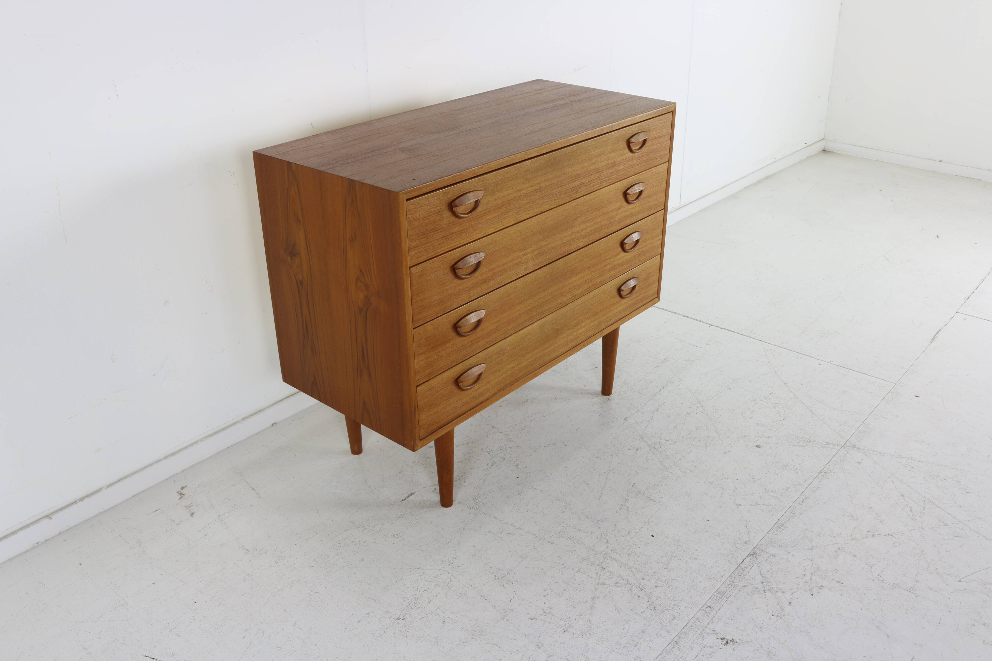 Danish design wooden chest of drawers