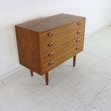 Danish design wooden chest of drawers