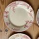 Mismatched series of 4 old “Terre de fer” flat plates