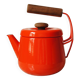 Kobenstyle Jens Quistgaard kettle in enameled metal & solid wood
