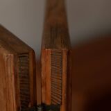 Vintage wooden room divider 3-part room screen in pine