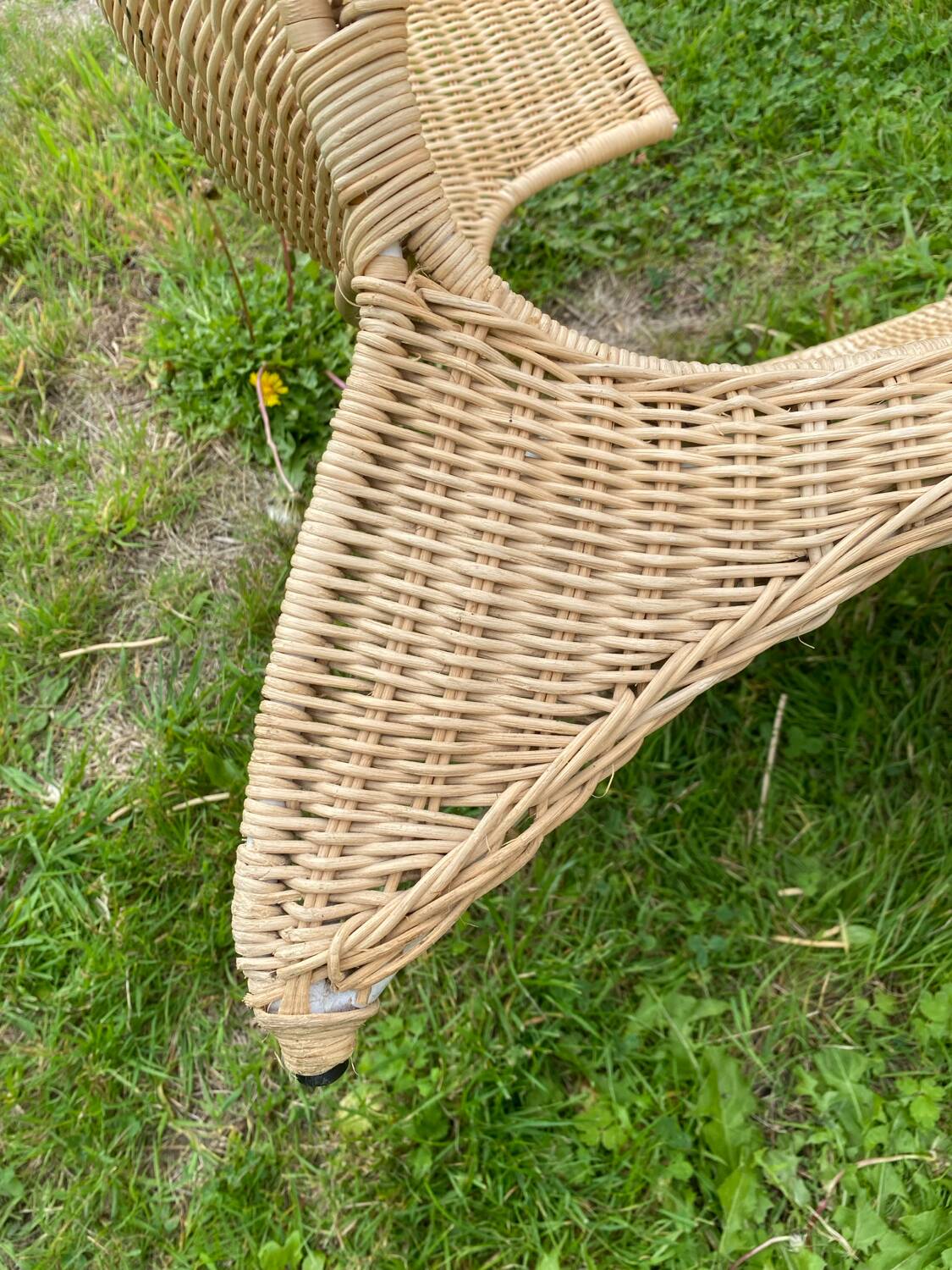 Ikea Savo rattan chaise longue