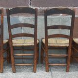 Set of 6 antique chairs