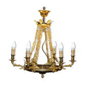 24-carat gold-plated bronze chandeliers L'Originale Italy