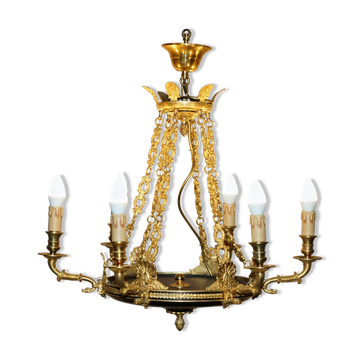 24-carat gold-plated bronze chandeliers L'Originale Italy