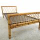 Pair of vintage rattan twin bed