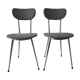 Pair of vintage chairs in metal and grey