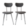 Pair of vintage chairs in metal and grey