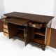 Large buffet with 4 doors in oak and mahogany - early 20th century