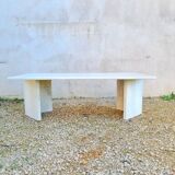 Travertine coffee table