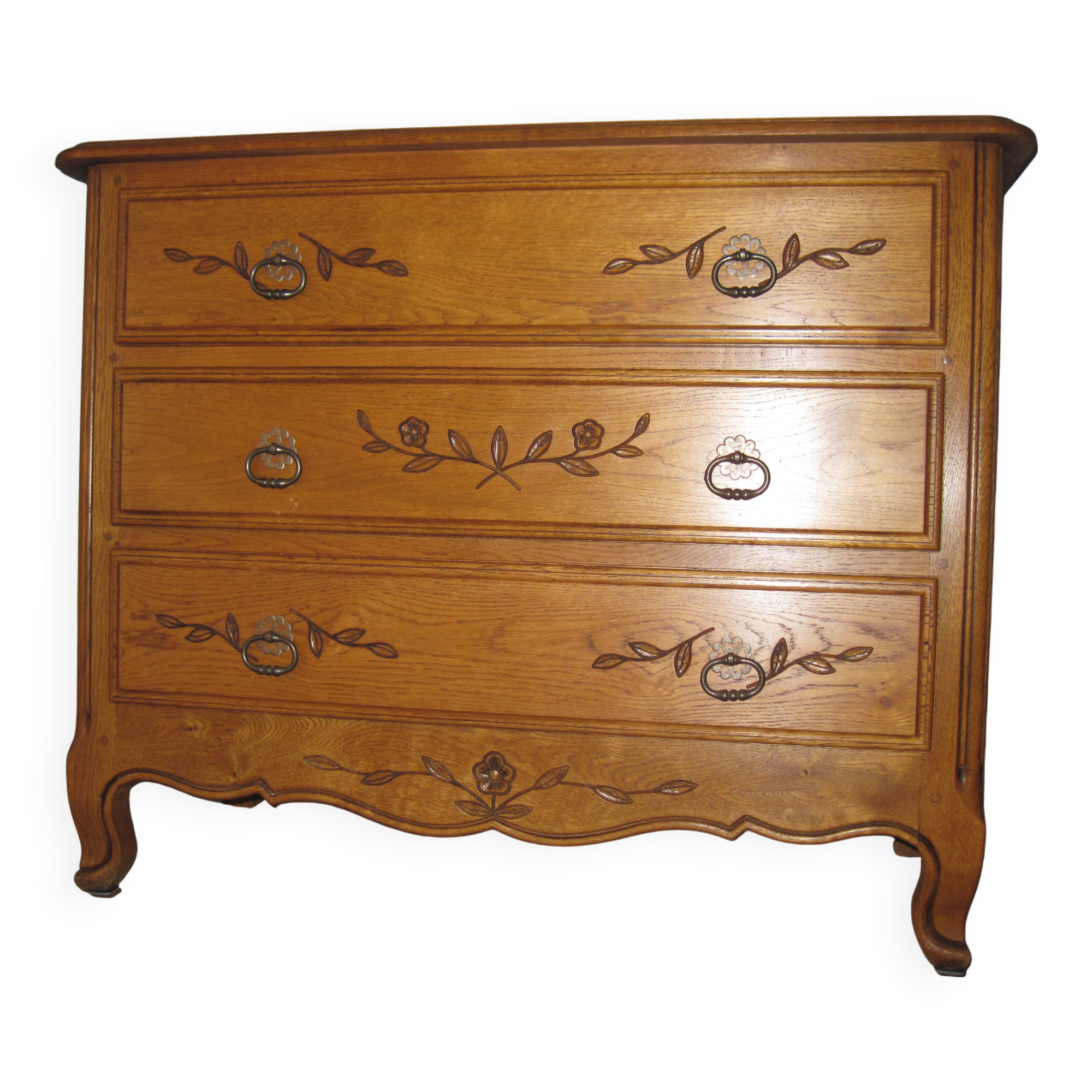 Norman chest of drawers, handcrafted by "les meubles du vieux colombier"