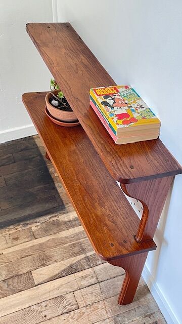 VINTAGE Solid Oak SHELF