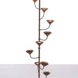 Scandinavian Brass standing candle stick 1960s