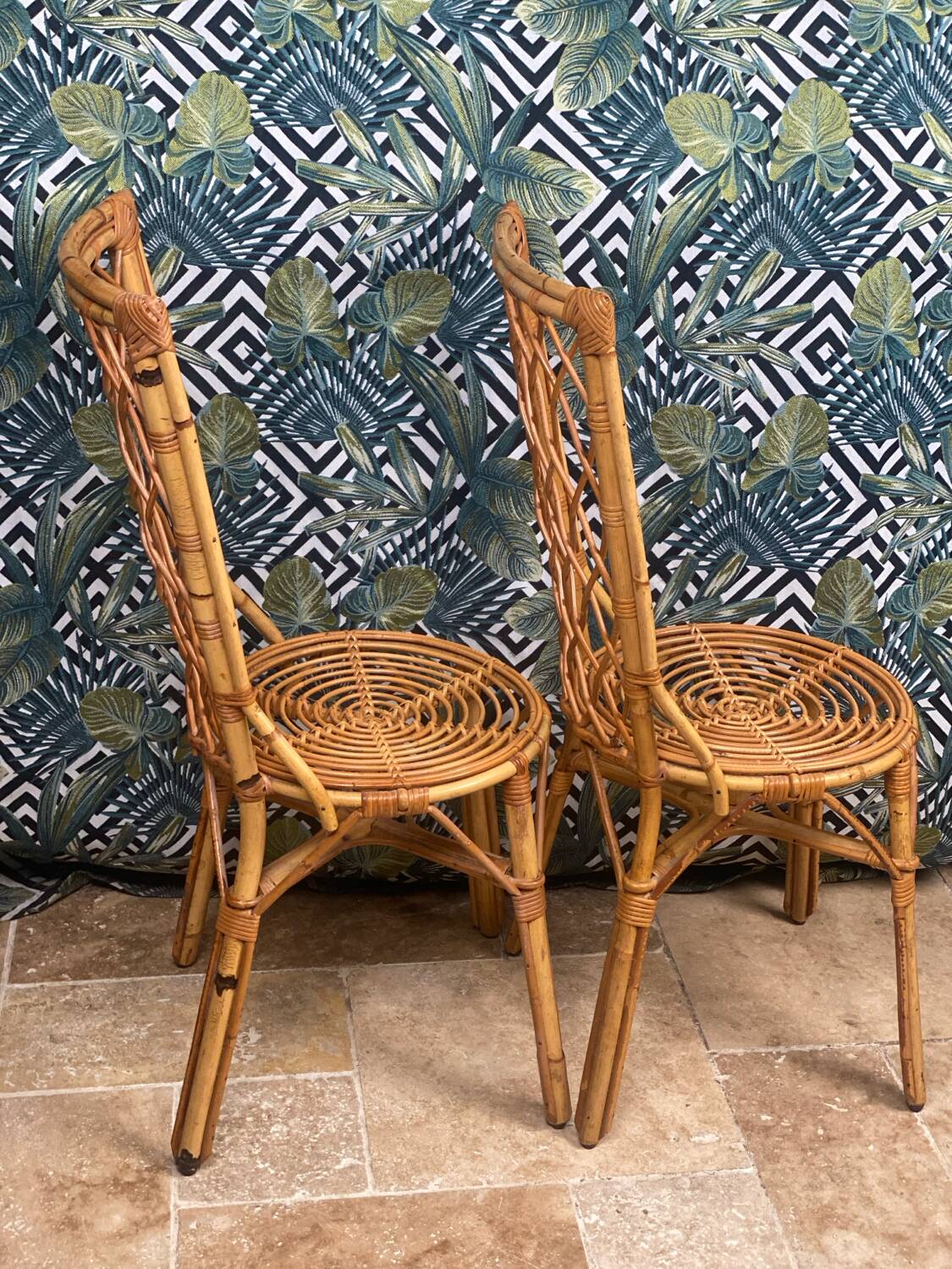 Vintage rattan chairs