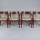 Hans Wegner dining chairs x4. Carl Hansen, Denmark. 1962