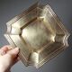 Art Deco brass catchall or ashtray, geometric, 1930s-1940s