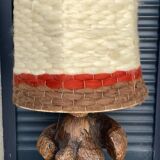 Vintage 70's wool lampshade