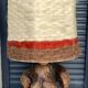 Vintage 70's wool lampshade