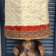 Vintage 70's wool lampshade