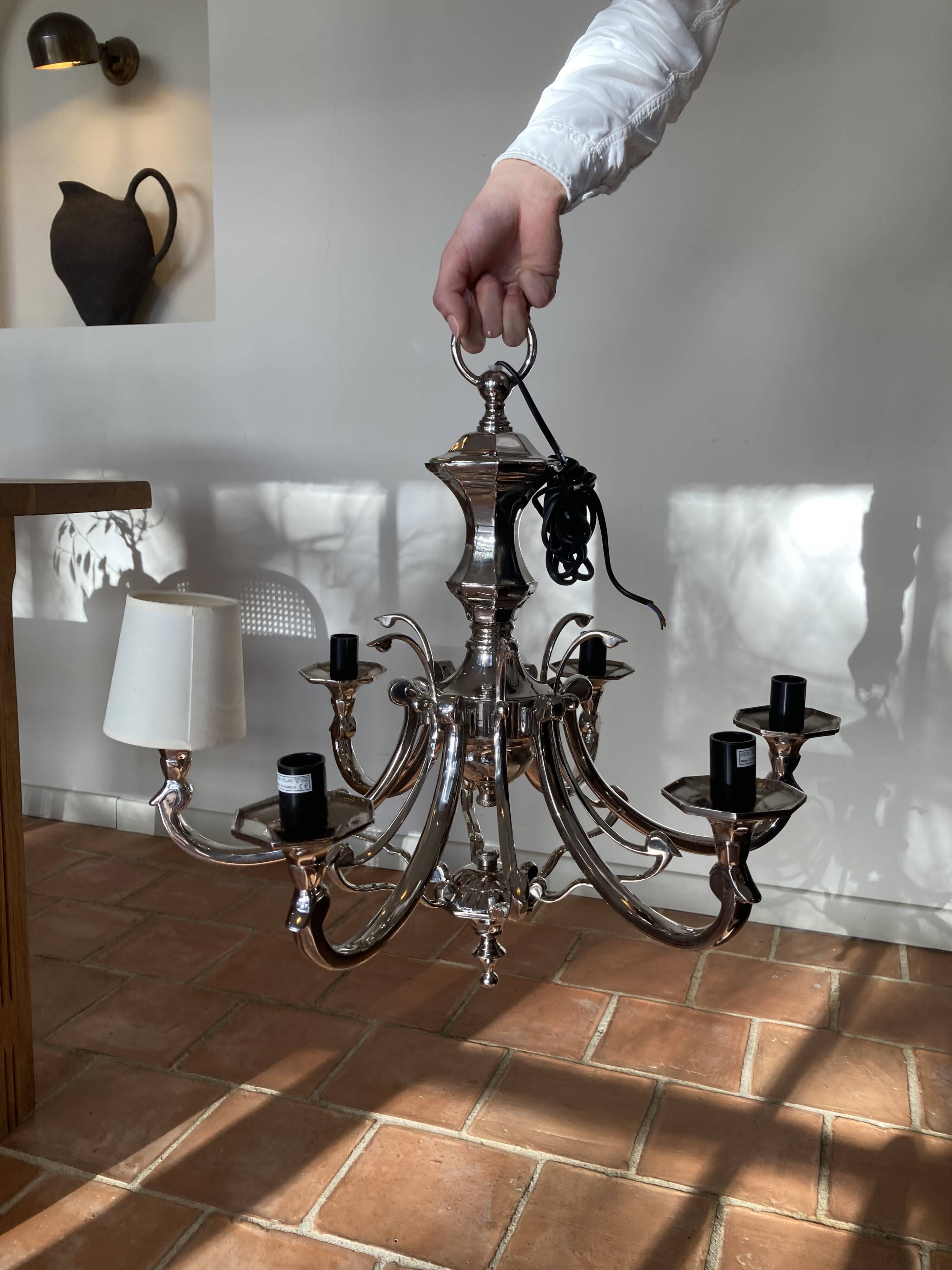 Eichholtz brass chandelier 6 branches