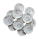 12 assiettes à dessert en porcelaine ancienne décor polychrome floral début XXe