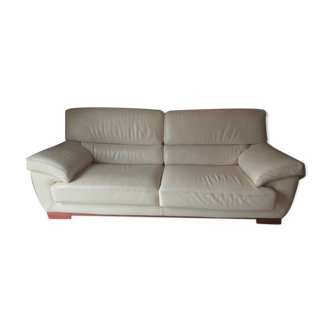 Sofa 3.5 places in leather