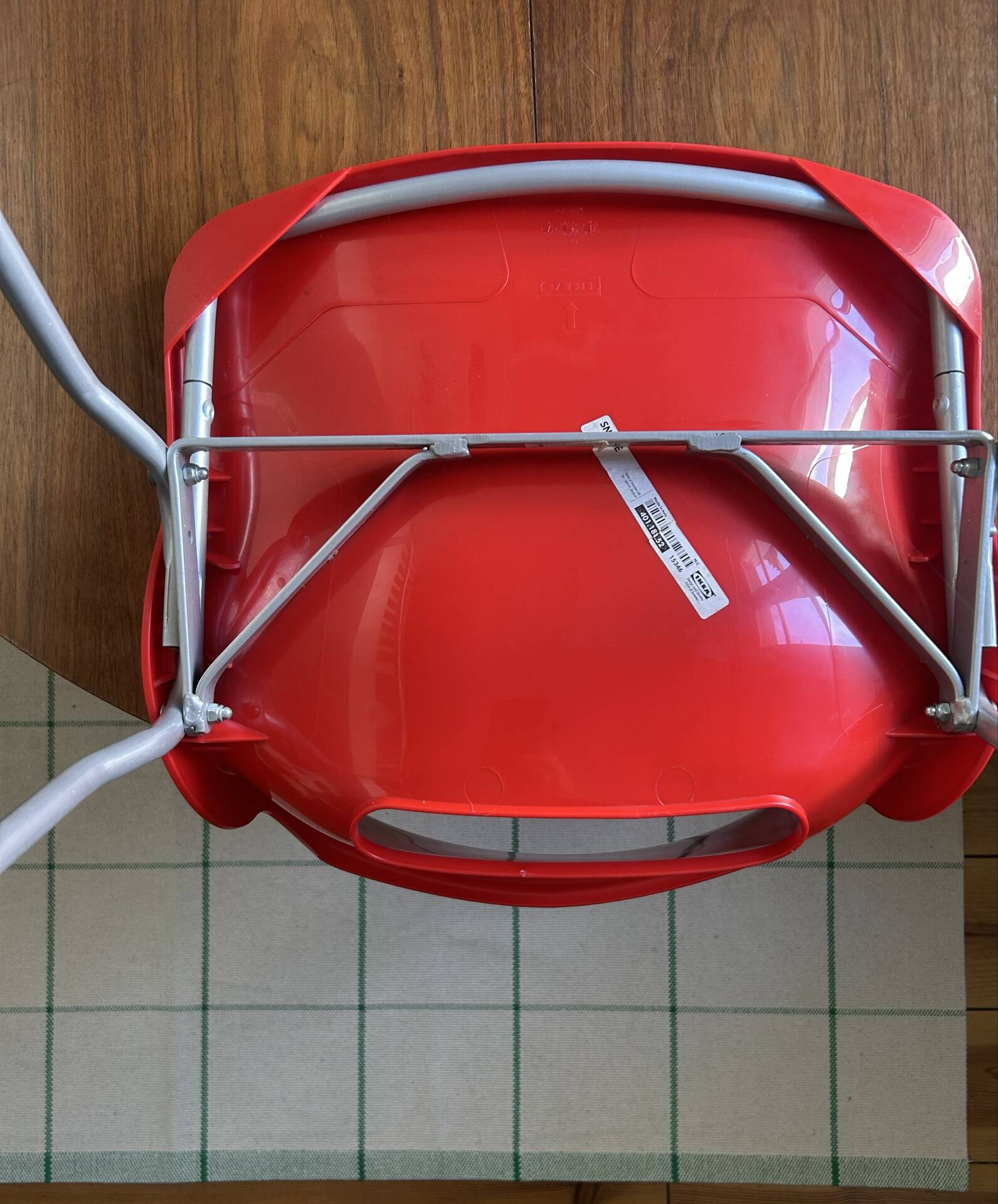 Red vintage 90's Ikea chair