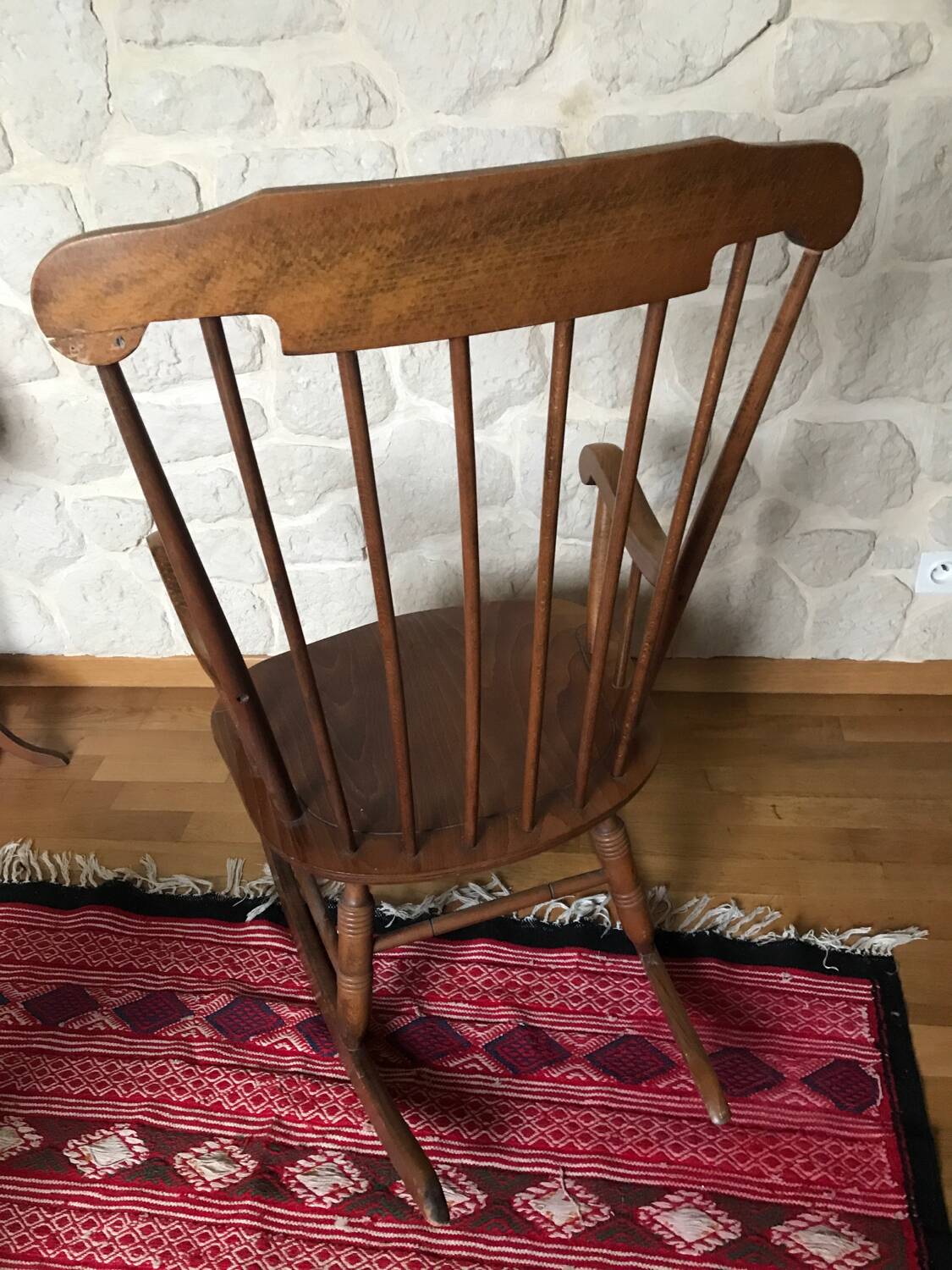 Wooden rocking chair