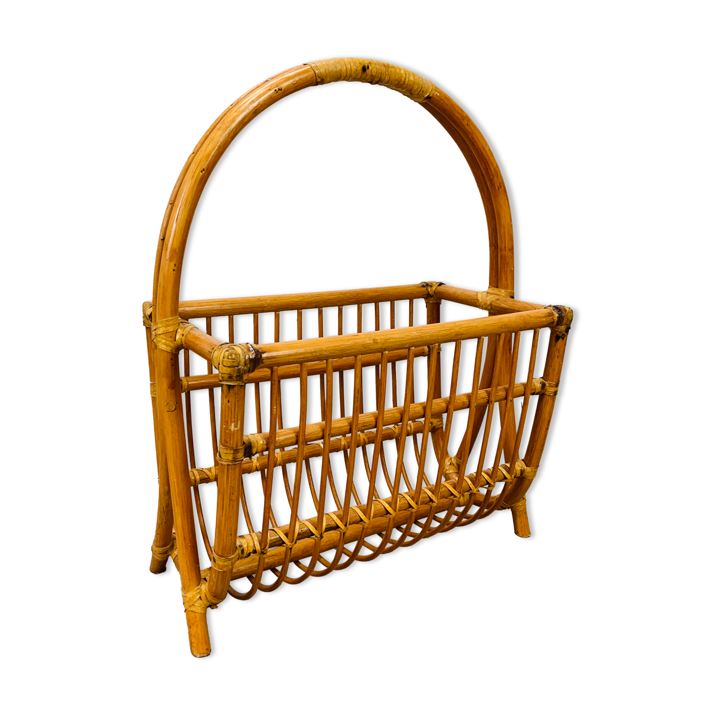 Rattan magazine door 60s