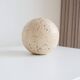 Vintage travertine decorative sphere, 1980s, Italy.