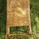 Old rattan deckchair