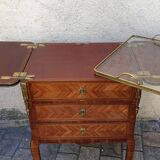 Louis XV Marquetry Bar Cabinet
