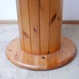 Table à manger hollandaise du milieu du siècle en pin